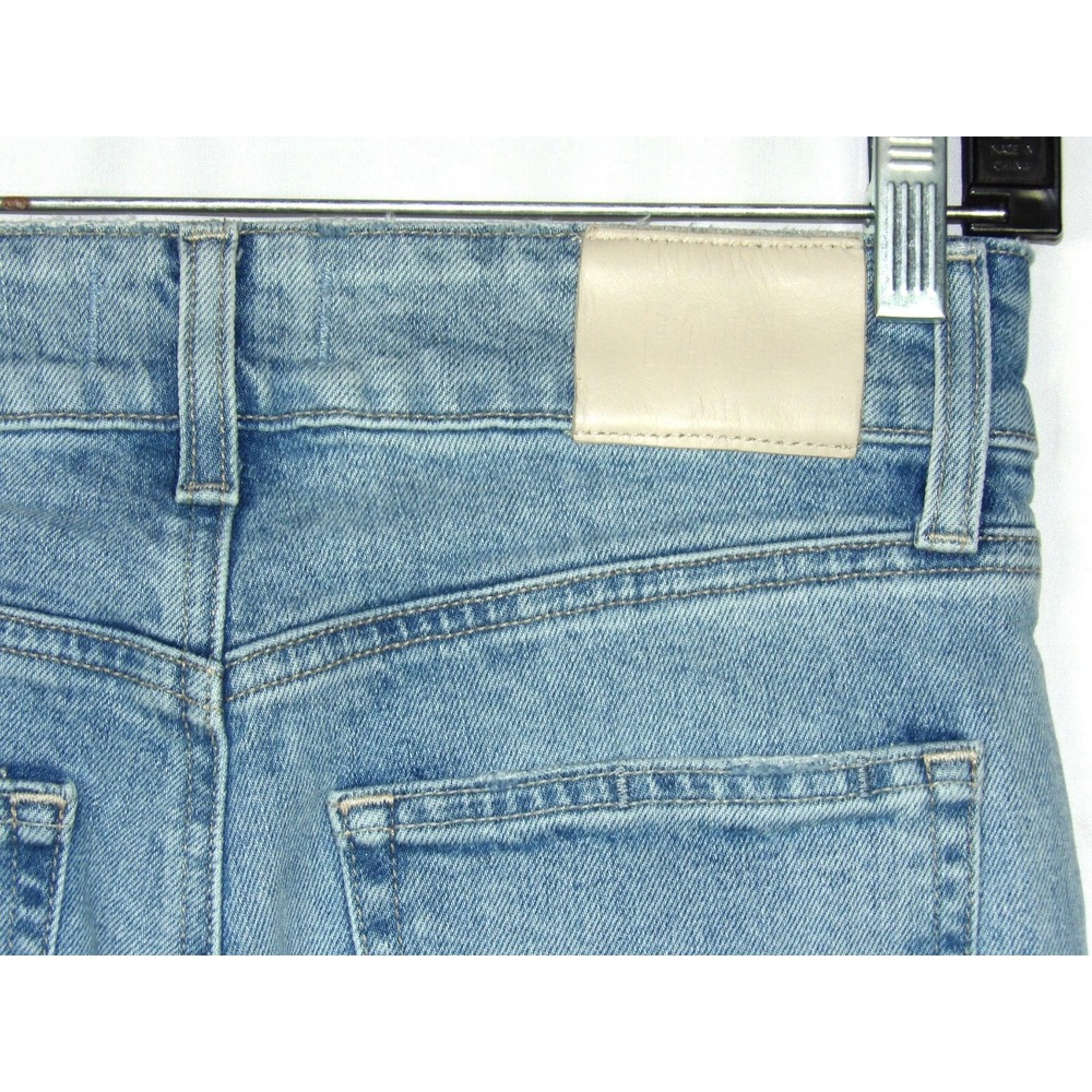 PAIGE Medium Wash Stretch SASHA Wide Leg High Rise Denim Jeans Women's 26 - Picture 6 of 9